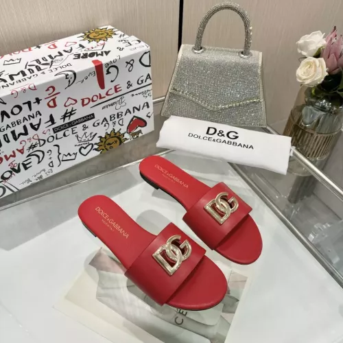 Replica Dolce & Gabbana D&G Slippers For Women #1305112 $80.00 USD for Wholesale