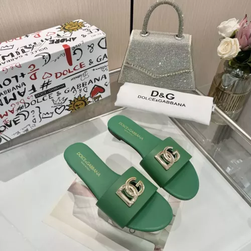 Replica Dolce & Gabbana D&G Slippers For Women #1305113 $80.00 USD for Wholesale