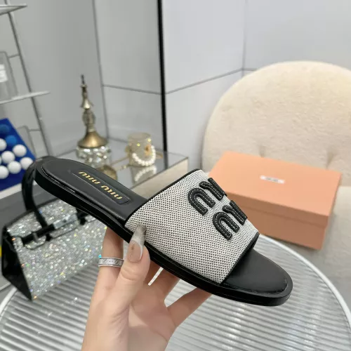 Replica MIU MIU Slippers For Women #1305250 $88.00 USD for Wholesale