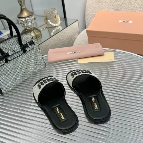 Replica MIU MIU Slippers For Women #1305250 $88.00 USD for Wholesale
