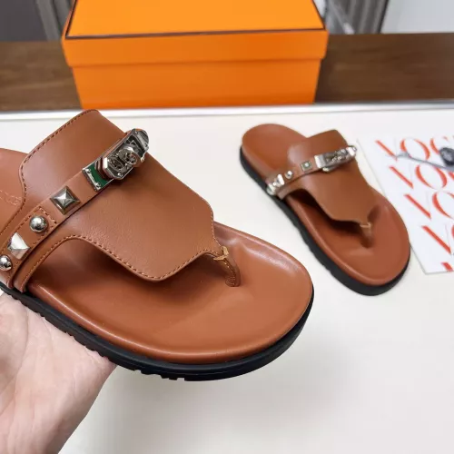 Replica Hermes Slippers For Women #1305348 $82.00 USD for Wholesale