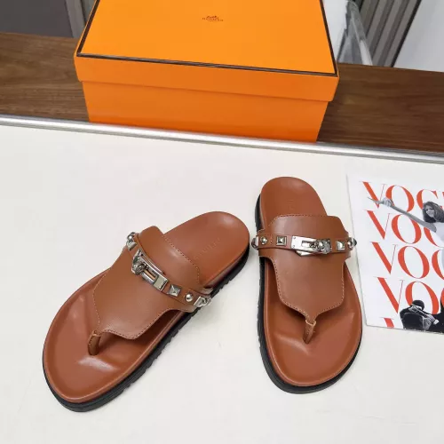 Replica Hermes Slippers For Women #1305348 $82.00 USD for Wholesale