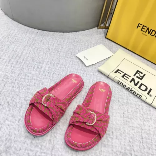 Replica Fendi Slippers For Women #1305358 $85.00 USD for Wholesale