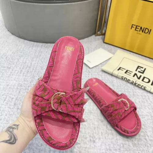 Replica Fendi Slippers For Women #1305358 $85.00 USD for Wholesale
