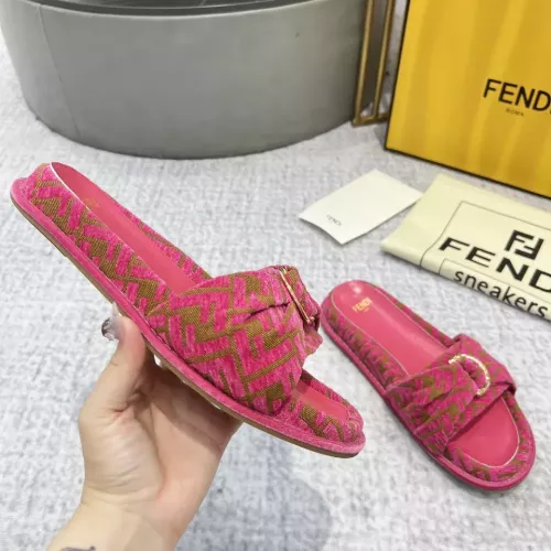 Replica Fendi Slippers For Women #1305358 $85.00 USD for Wholesale