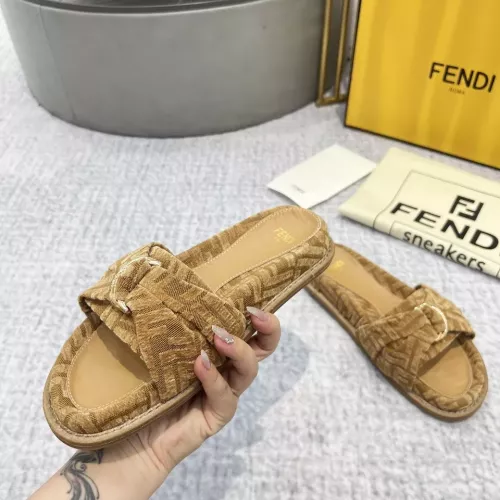 Replica Fendi Slippers For Women #1305361 $85.00 USD for Wholesale
