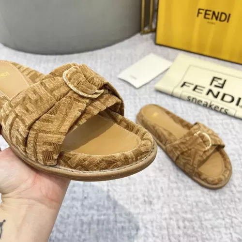Replica Fendi Slippers For Women #1305361 $85.00 USD for Wholesale