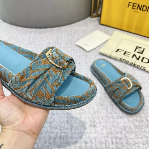 Replica Fendi Slippers For Women #1305363 $85.00 USD for Wholesale