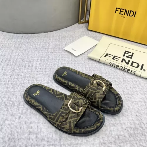 Replica Fendi Slippers For Women #1305365 $85.00 USD for Wholesale