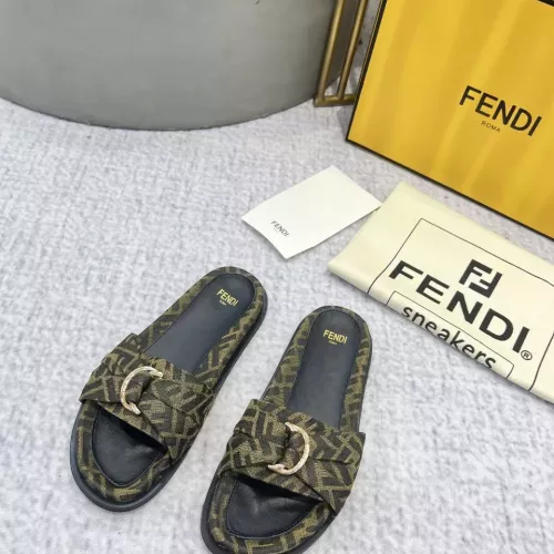 Replica Fendi Slippers For Women #1305365 $85.00 USD for Wholesale