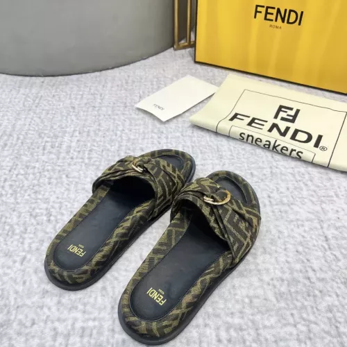 Replica Fendi Slippers For Women #1305365 $85.00 USD for Wholesale