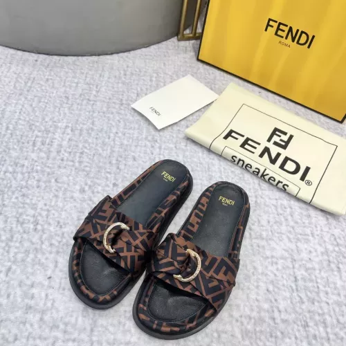 Replica Fendi Slippers For Women #1305366 $85.00 USD for Wholesale