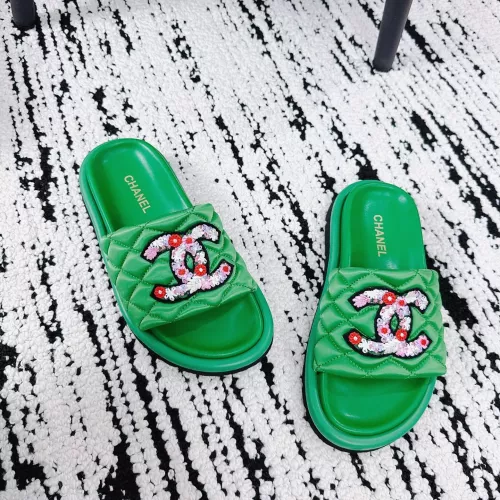 Replica Chanel Slippers For Women #1305614 $92.00 USD for Wholesale