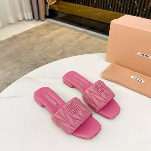 Replica MIU MIU Slippers For Women #1305674 $85.00 USD for Wholesale