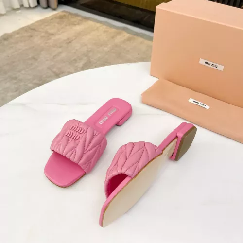 Replica MIU MIU Slippers For Women #1305674 $85.00 USD for Wholesale