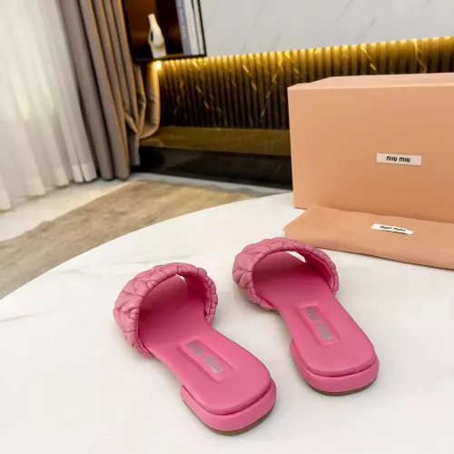 Replica MIU MIU Slippers For Women #1305674 $85.00 USD for Wholesale