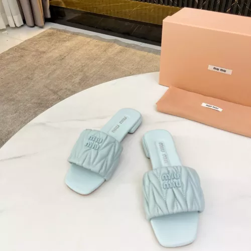 Replica MIU MIU Slippers For Women #1305675 $85.00 USD for Wholesale