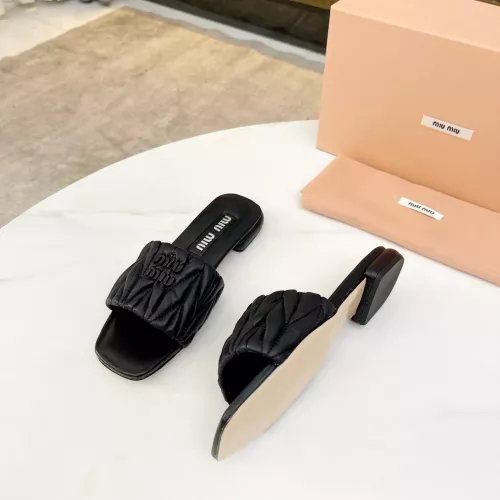 Replica MIU MIU Slippers For Women #1305676 $85.00 USD for Wholesale
