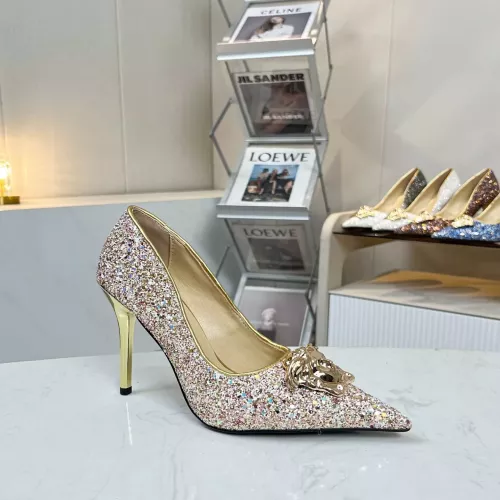 Replica Versace High-Heeled Shoes For Women #1305687 $80.00 USD for Wholesale
