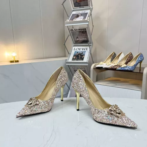 Replica Versace High-Heeled Shoes For Women #1305687 $80.00 USD for Wholesale