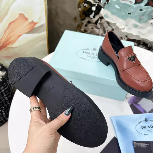 Replica Prada Leather Shoes For Women #1305693 $100.00 USD for Wholesale