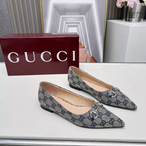 Replica Gucci Flat Shoes For Women #1305703 $96.00 USD for Wholesale