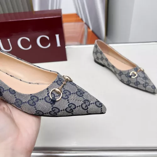 Replica Gucci Flat Shoes For Women #1305703 $96.00 USD for Wholesale
