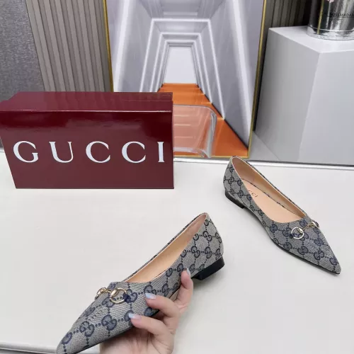 Replica Gucci Flat Shoes For Women #1305703 $96.00 USD for Wholesale