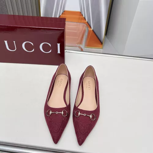 Replica Gucci Flat Shoes For Women #1305705 $96.00 USD for Wholesale