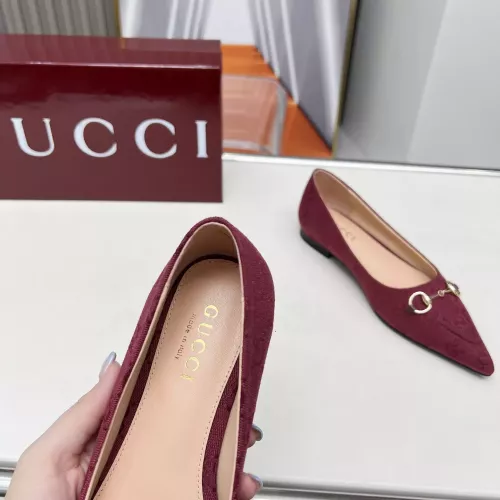 Replica Gucci Flat Shoes For Women #1305705 $96.00 USD for Wholesale