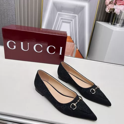 Replica Gucci Flat Shoes For Women #1305706 $96.00 USD for Wholesale