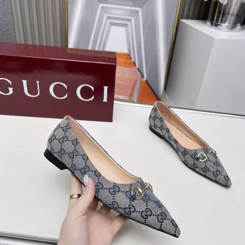 Replica Gucci Flat Shoes For Women #1305706 $96.00 USD for Wholesale