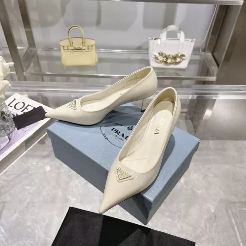 Prada High-heeled Shoes For Women #1305711 $102.00 USD, Wholesale Replica Prada High-heeled Shoes