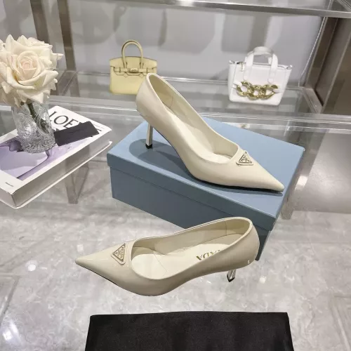 Replica Prada High-heeled Shoes For Women #1305711 $102.00 USD for Wholesale