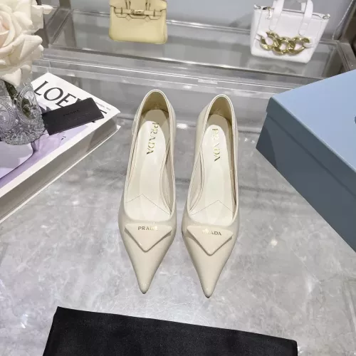 Replica Prada High-heeled Shoes For Women #1305715 $102.00 USD for Wholesale