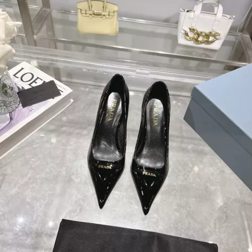 Replica Prada High-heeled Shoes For Women #1305718 $102.00 USD for Wholesale