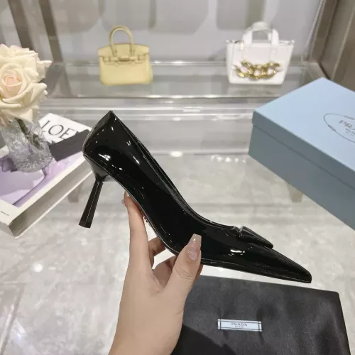 Replica Prada High-heeled Shoes For Women #1305718 $102.00 USD for Wholesale