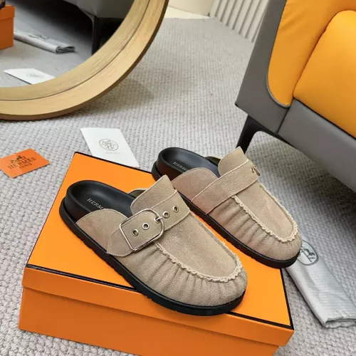 Replica Hermes Slippers For Men #1305812 $92.00 USD for Wholesale