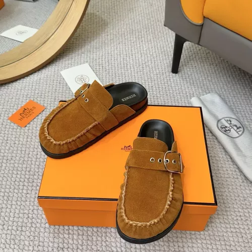Replica Hermes Slippers For Women #1305813 $92.00 USD for Wholesale