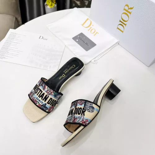Replica Christian Dior Slippers For Women #1305927 $85.00 USD for Wholesale