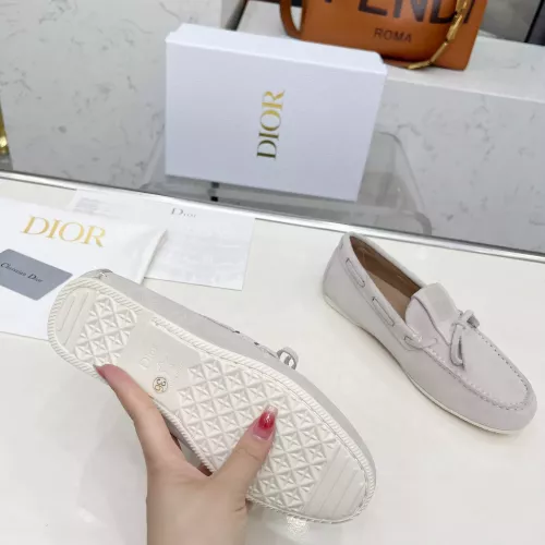 Replica Christian Dior Leather Shoes For Women #1305928 $96.00 USD for Wholesale