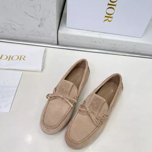 Replica Christian Dior Leather Shoes For Women #1305929 $96.00 USD for Wholesale