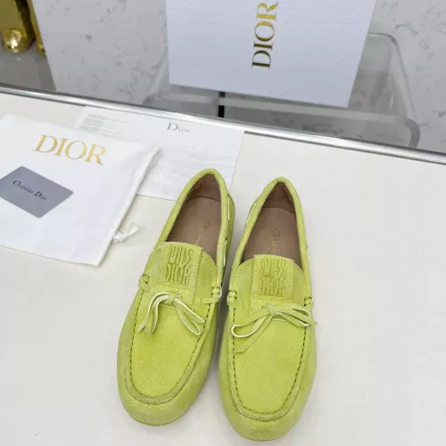 Replica Christian Dior Leather Shoes For Women #1305930 $96.00 USD for Wholesale