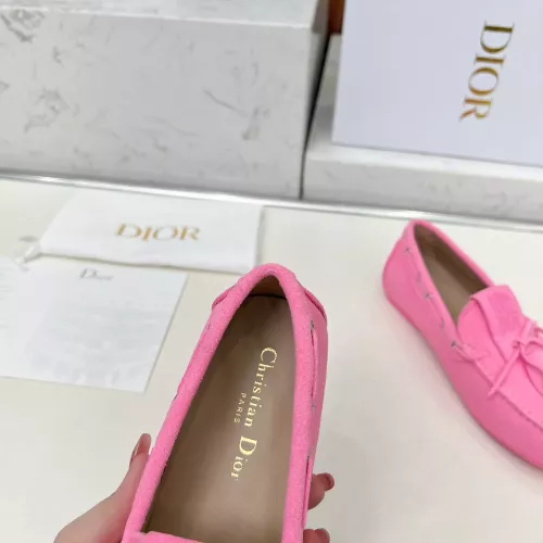 Replica Christian Dior Leather Shoes For Women #1305931 $96.00 USD for Wholesale