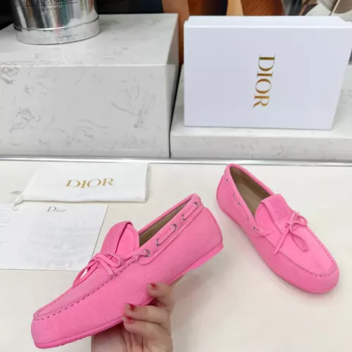 Replica Christian Dior Leather Shoes For Women #1305931 $96.00 USD for Wholesale