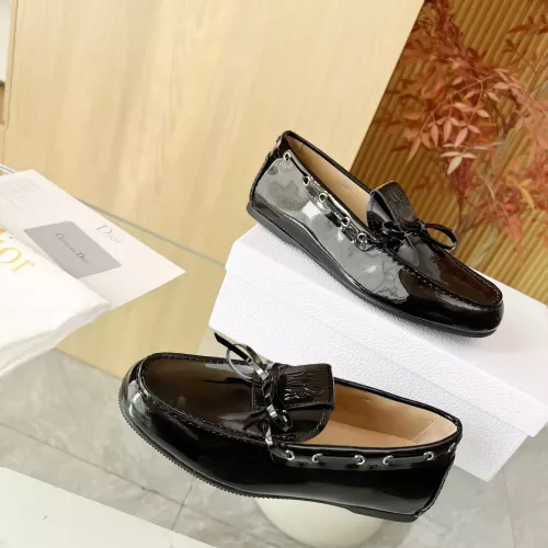 Replica Christian Dior Leather Shoes For Women #1305934 $96.00 USD for Wholesale