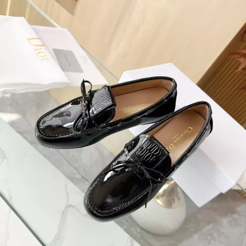 Replica Christian Dior Leather Shoes For Women #1305934 $96.00 USD for Wholesale