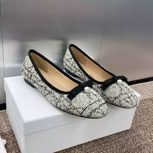 Replica Christian Dior Flat Shoes For Women #1305935 $92.00 USD for Wholesale