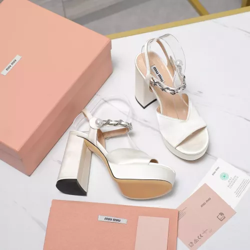 Replica MIU MIU Sandal For Women #1306091 $125.00 USD for Wholesale