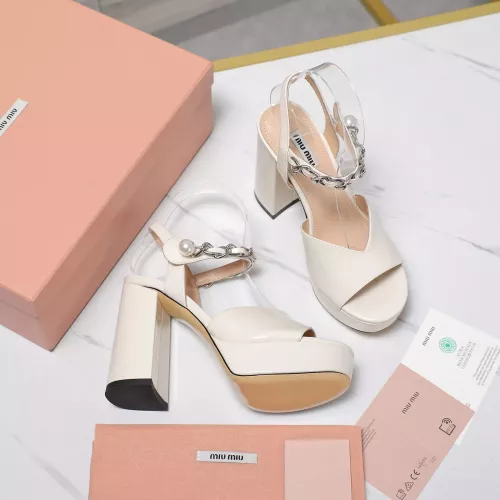 Replica MIU MIU Sandal For Women #1306095 $125.00 USD for Wholesale